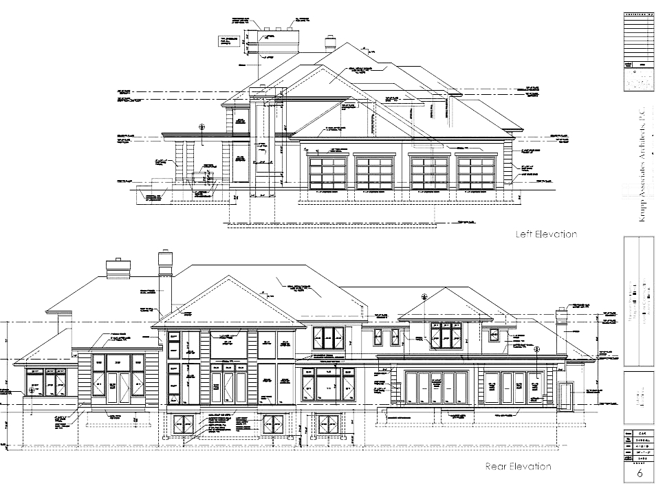 Construction Drawings Rear Elevation