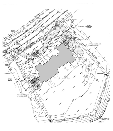 Survey/Site Plan with the house shown on the lot