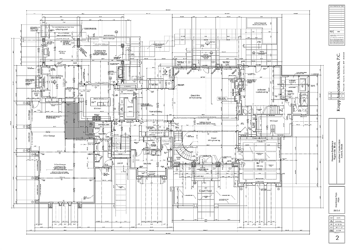 Construction Drawings First Floor Plan
